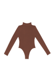 Mock Neck Thong Bodysuit