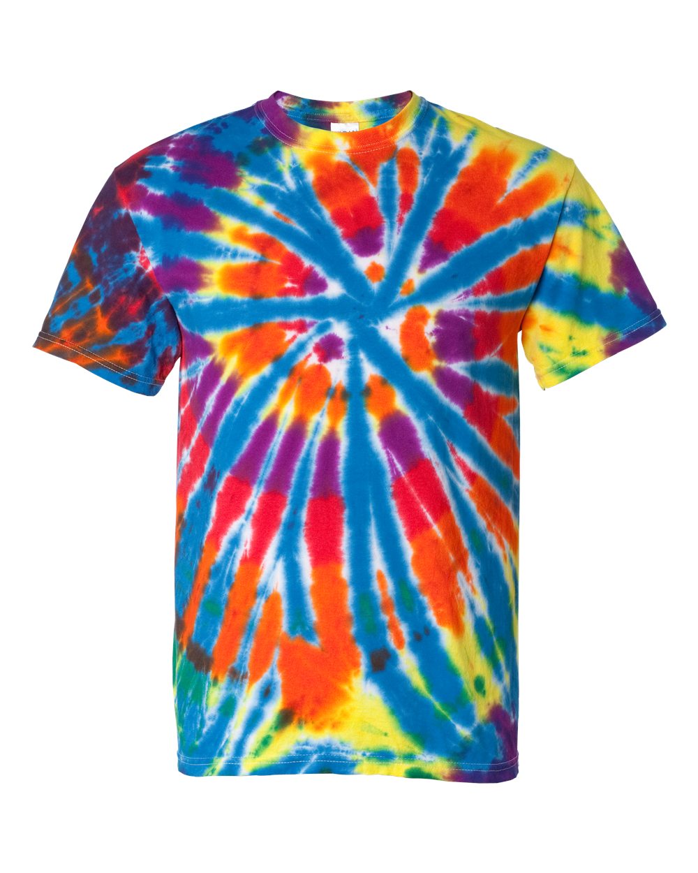 Dyenomite - Rainbow Cut-Spiral Tie-Dyed T-Shirt