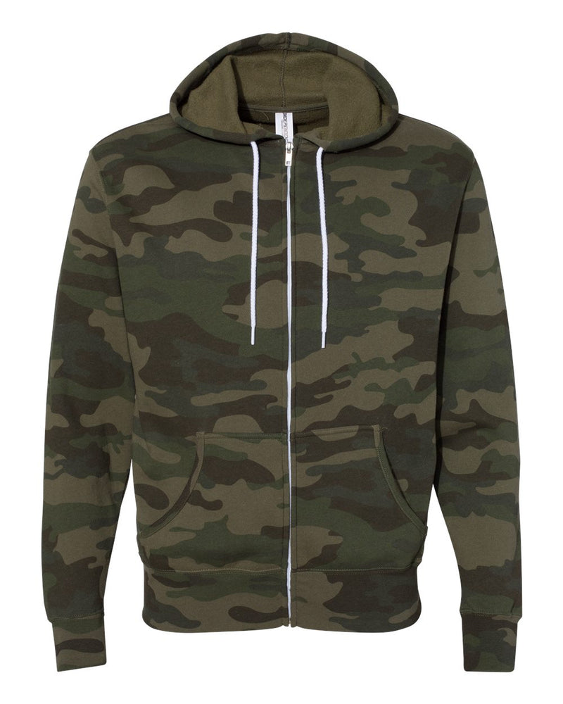 Lightweight Full-Zip Hooded Sweatshirt