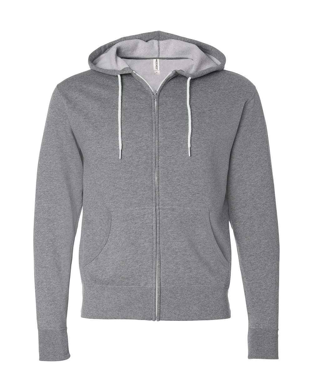 Lightweight Full-Zip Hooded Sweatshirt