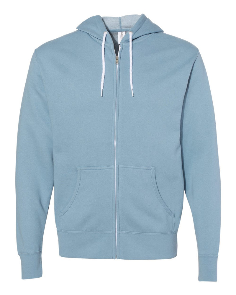 Lightweight Full-Zip Hooded Sweatshirt