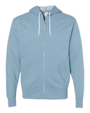 Lightweight Full-Zip Hooded Sweatshirt