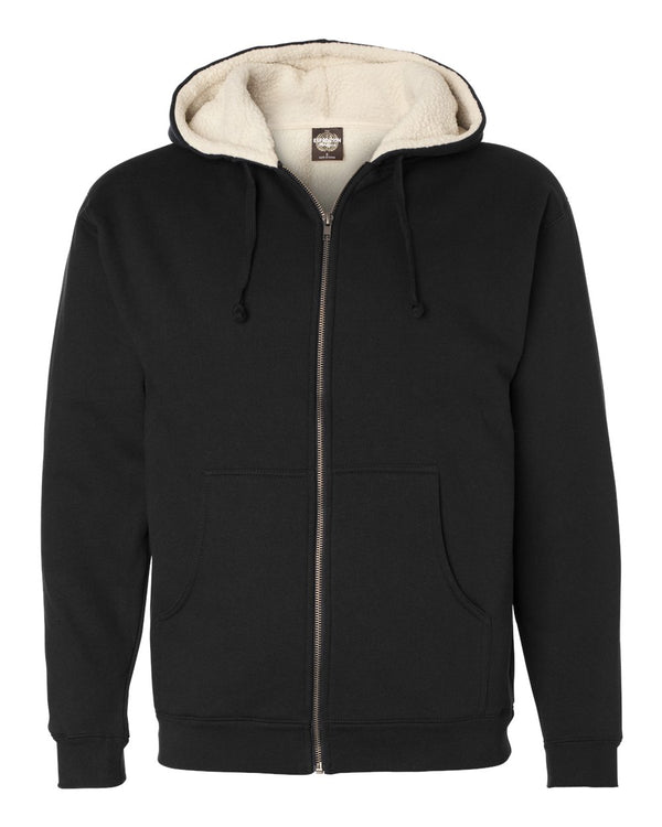 Independent Trading Co. - Sherpa-Lined Full-Zip Hooded Sweatshirt