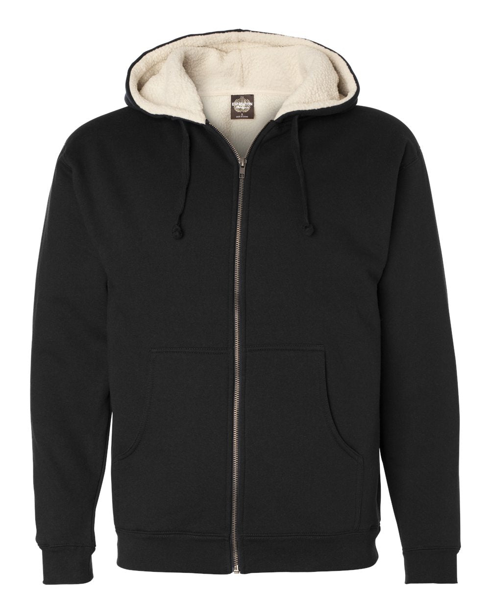 Independent Trading Co. - Sherpa-Lined Full-Zip Hooded Sweatshirt
