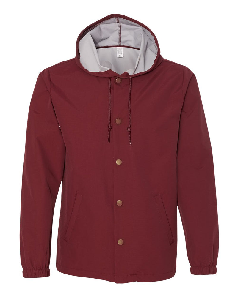 Independent Trading Co. - Water-Resistant Hooded Windbreaker
