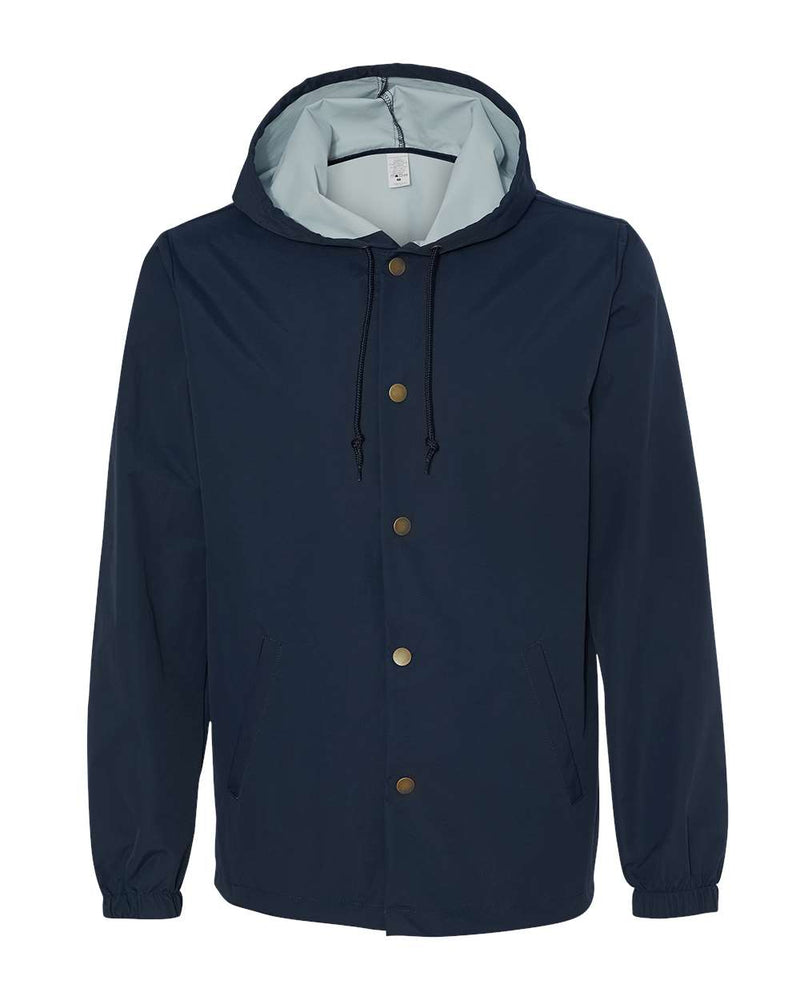 Independent Trading Co. - Water-Resistant Hooded Windbreaker