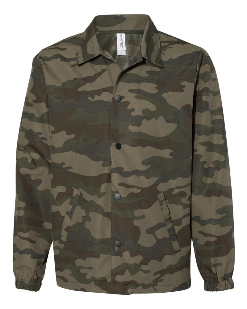 Independent Trading Co. - Water-Resistant Windbreaker Coach’s Jacket - The Collegiate Lineup