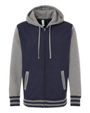 Independent Trading Co. - Heavyweight Varsity Full-Zip Hooded Sweatshirt