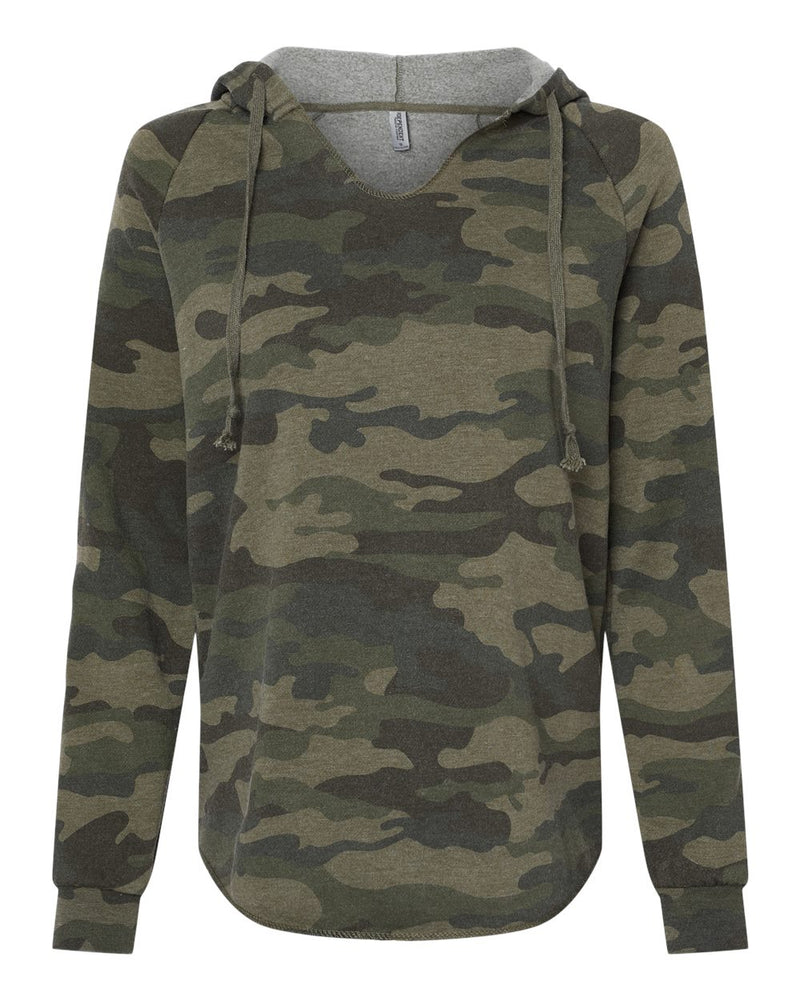 Independent Trading Co. - Women’s Lightweight California Wave Wash Hooded Sweatshirt