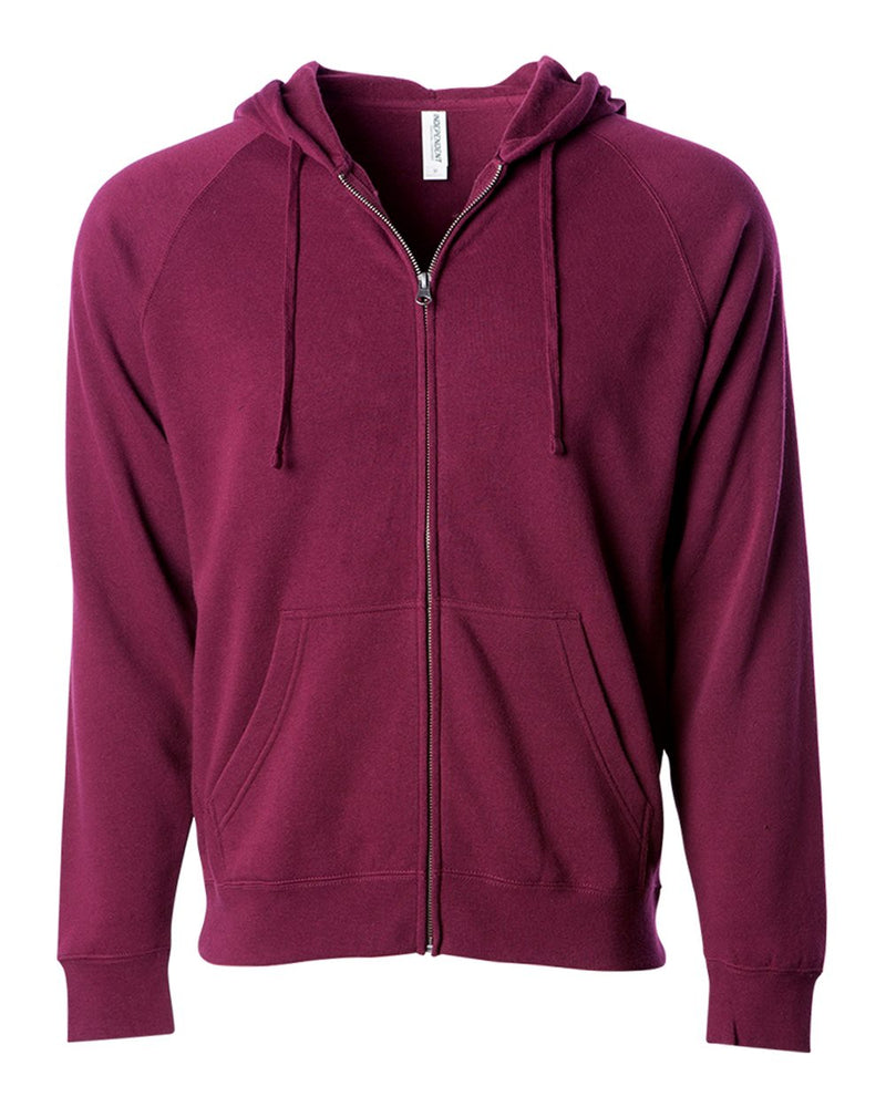 Independent Trading Co. - Special Blend Raglan Full-Zip Hooded Sweatshirt