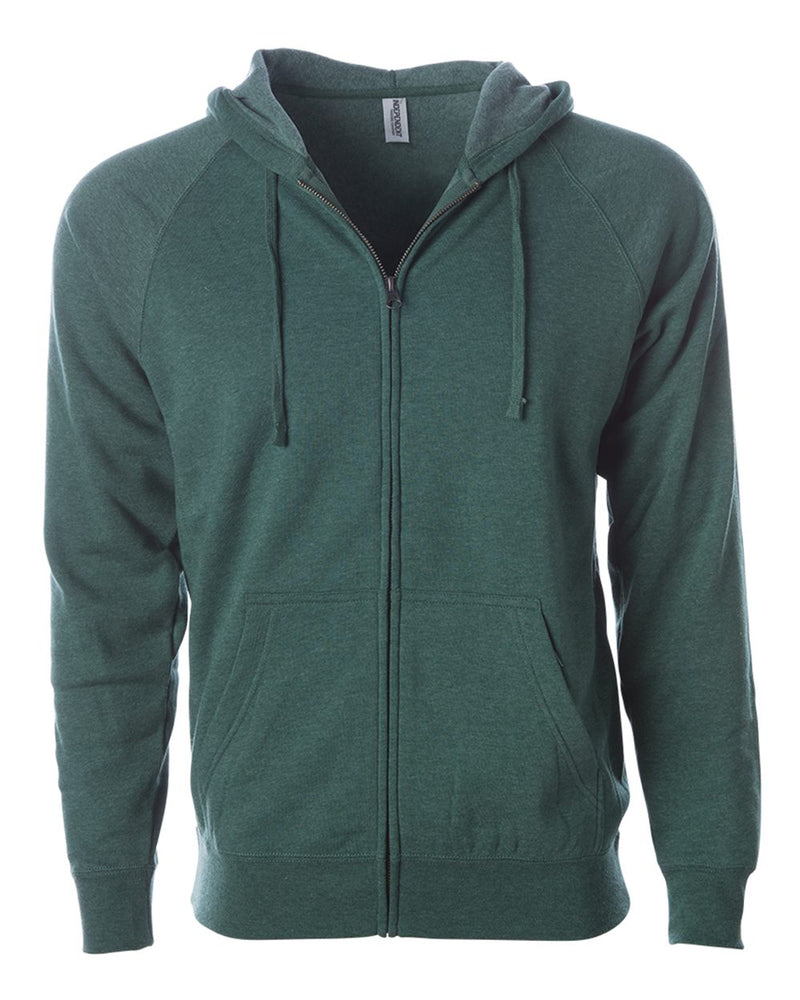 Independent Trading Co. - Special Blend Raglan Full-Zip Hooded Sweatshirt
