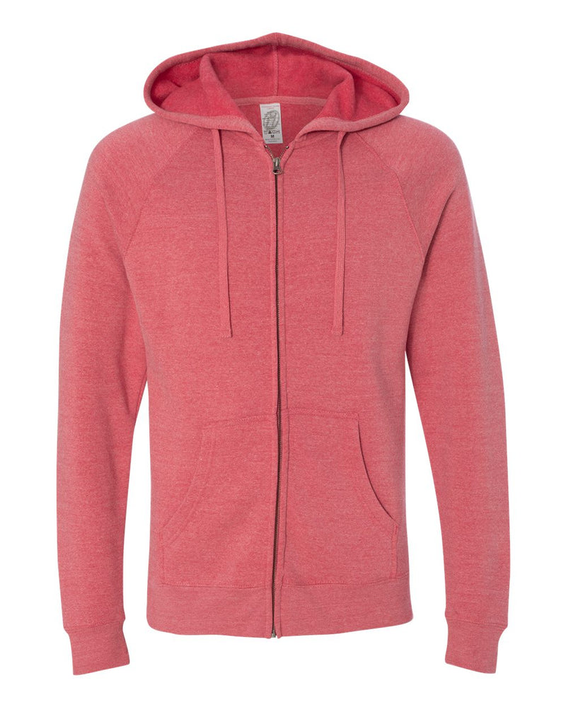 Independent Trading Co. - Special Blend Raglan Full-Zip Hooded Sweatshirt