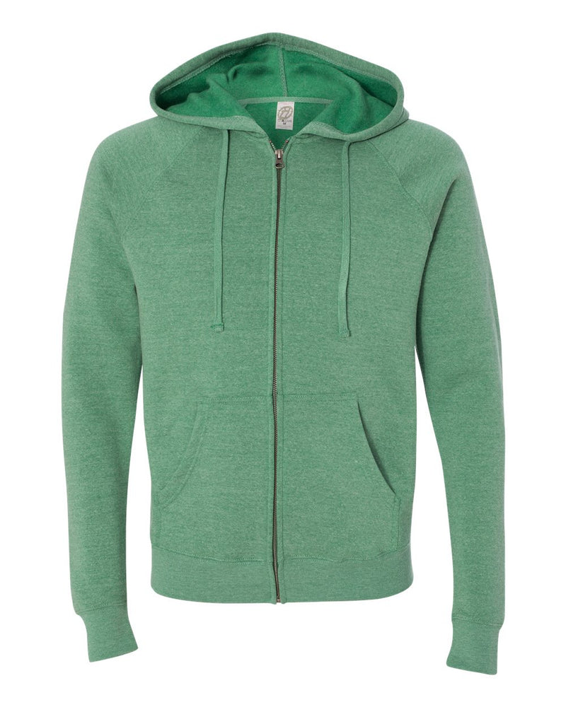 Independent Trading Co. - Special Blend Raglan Full-Zip Hooded Sweatshirt