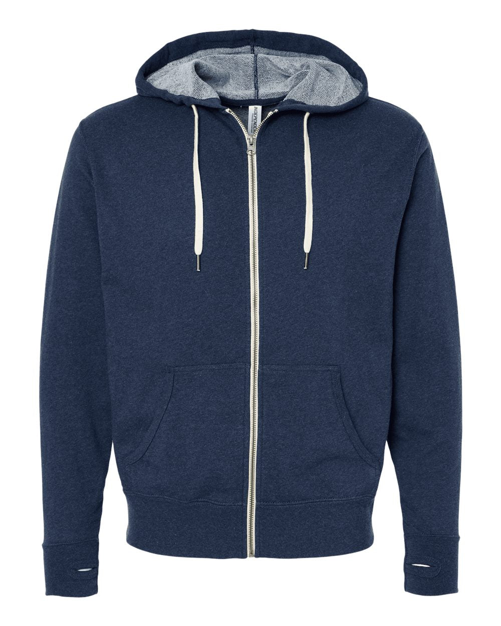 Independent Trading Co. - Heathered French Terry Full-Zip Hooded Sweatshirt