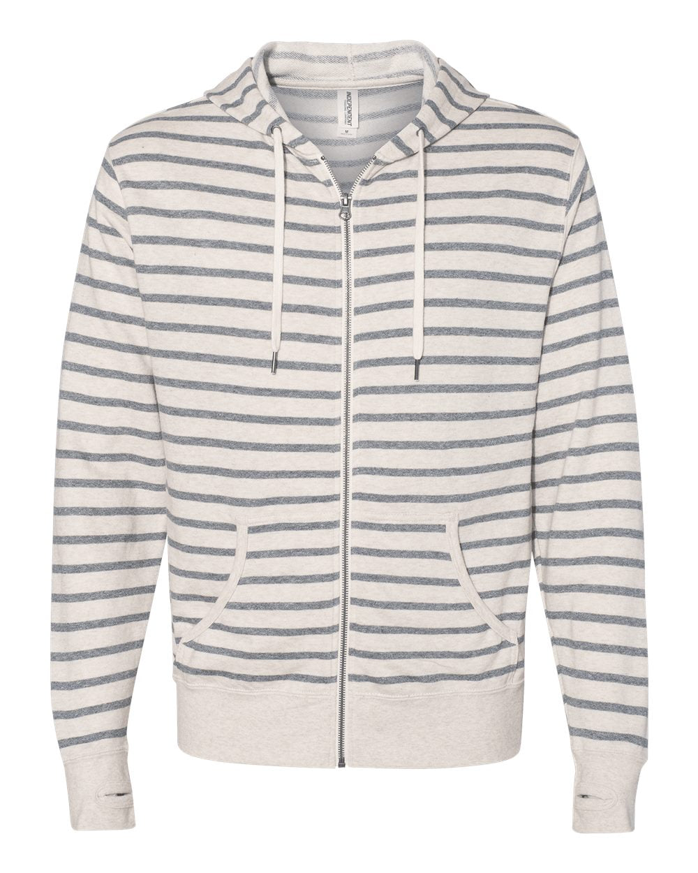 Independent Trading Co. - Heathered French Terry Full-Zip Hooded Sweatshirt