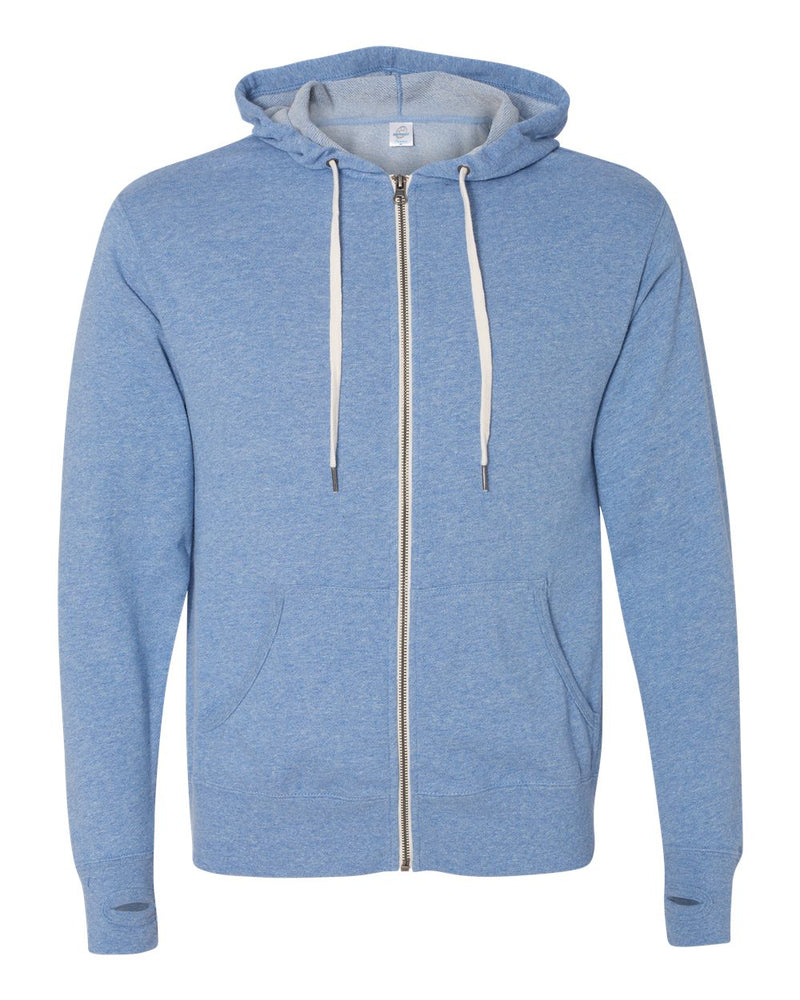 Independent Trading Co. - Heathered French Terry Full-Zip Hooded Sweatshirt