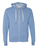 Independent Trading Co. - Heathered French Terry Full-Zip Hooded Sweatshirt