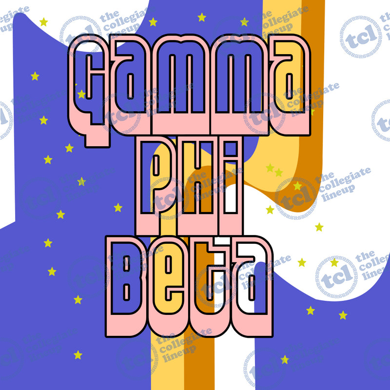 Gamma Phi Beta Classic Wordmark Design