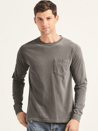 Garment-Dyed Heavyweight Long Sleeve Pocket T-Shirt