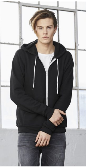 Unisex Sponge Fleece Full-Zip Hoodie