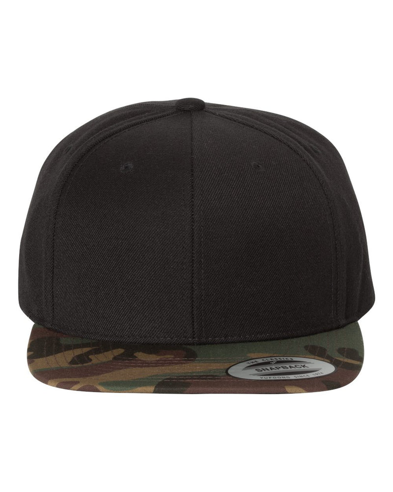 Yupoong Adult 6-Panel Structured Flat Visor Classic Snapback - The Collegiate Lineup