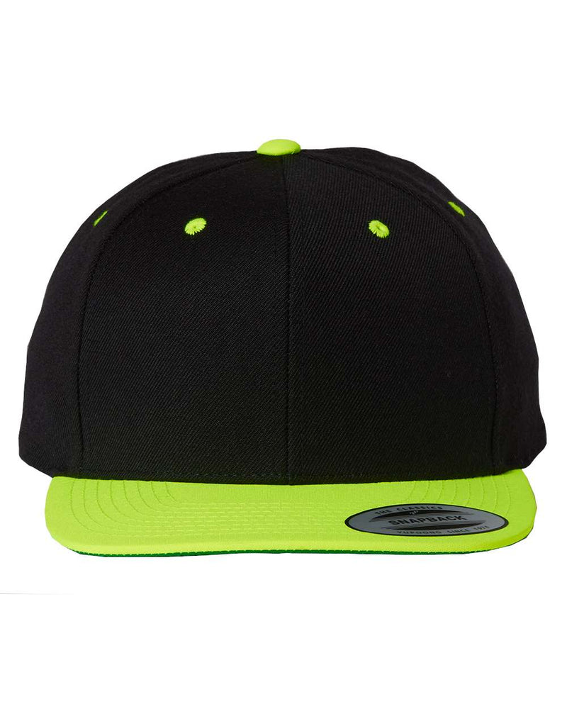 Yupoong Adult 6-Panel Structured Flat Visor Classic Snapback - The Collegiate Lineup