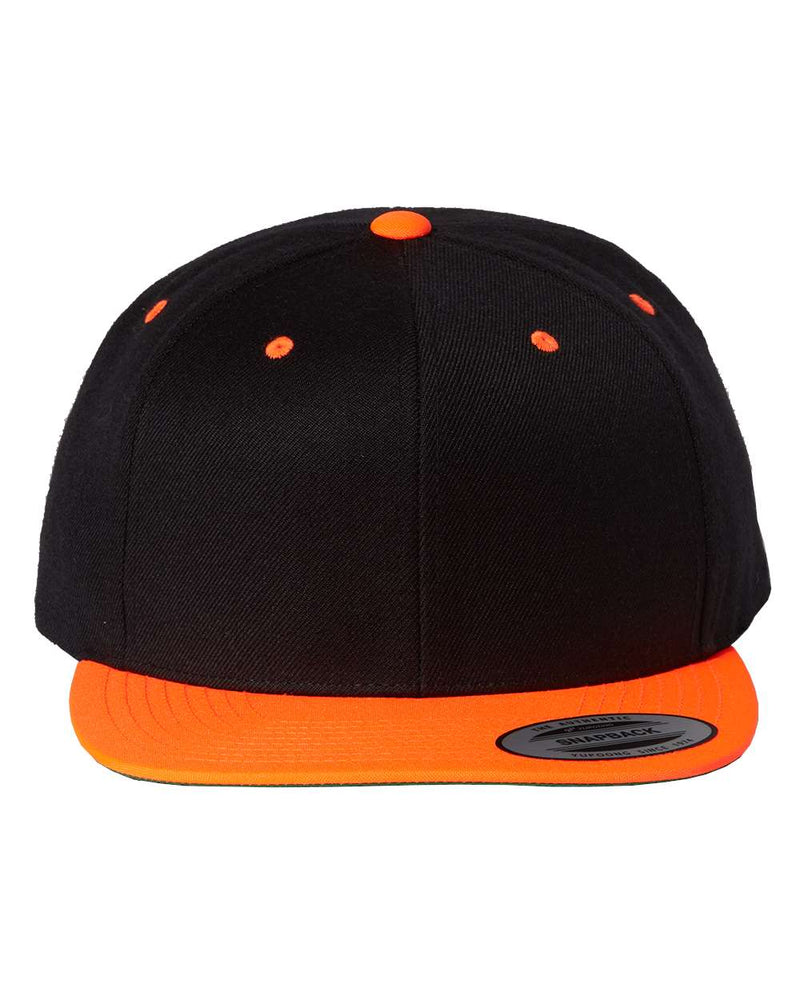 Yupoong Adult 6-Panel Structured Flat Visor Classic Snapback - The Collegiate Lineup