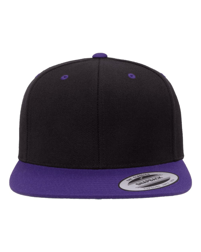 Yupoong Adult 6-Panel Structured Flat Visor Classic Snapback - The Collegiate Lineup