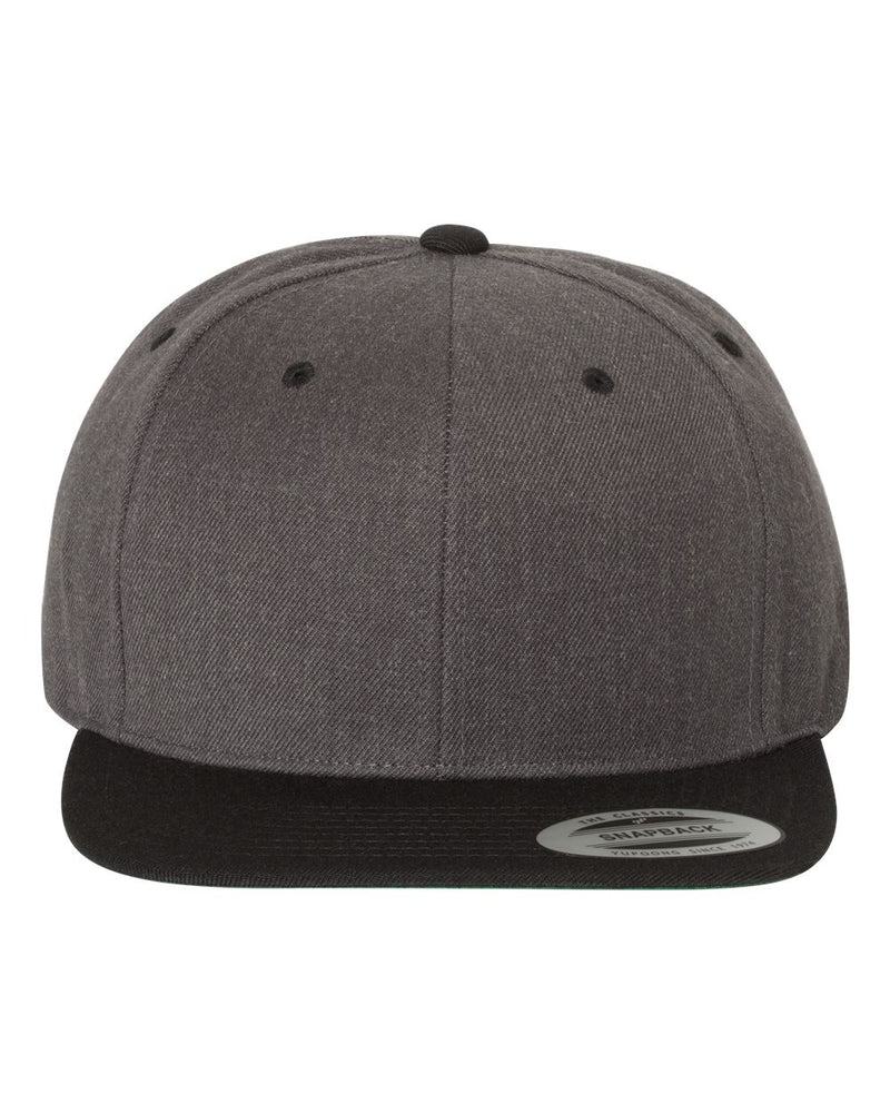 Yupoong Adult 6-Panel Structured Flat Visor Classic Snapback - The Collegiate Lineup