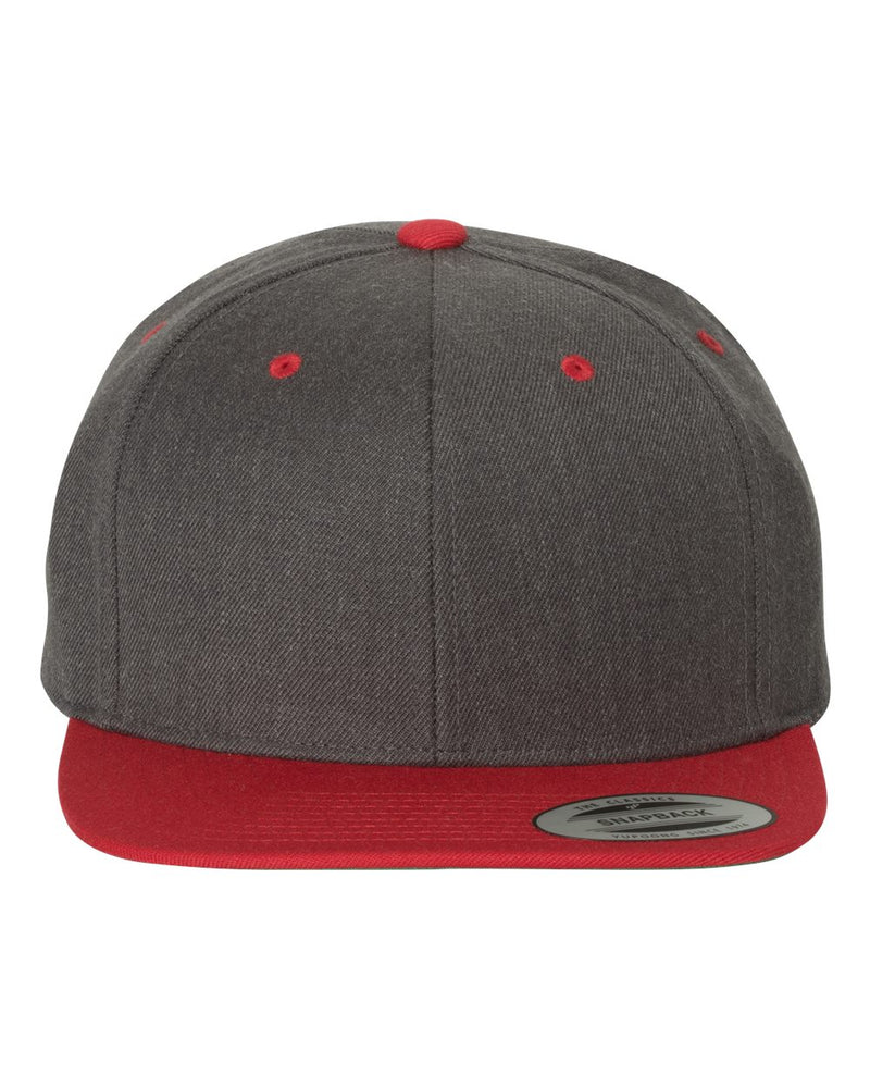 Yupoong Adult 6-Panel Structured Flat Visor Classic Snapback - The Collegiate Lineup