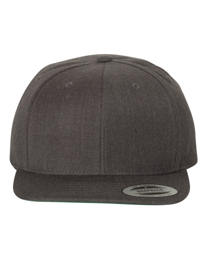 Yupoong Adult 6-Panel Structured Flat Visor Classic Snapback - The Collegiate Lineup