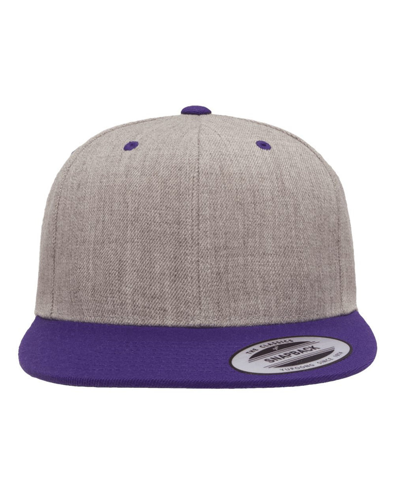Yupoong Adult 6-Panel Structured Flat Visor Classic Snapback - The Collegiate Lineup