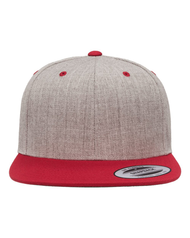 Yupoong Adult 6-Panel Structured Flat Visor Classic Snapback - The Collegiate Lineup