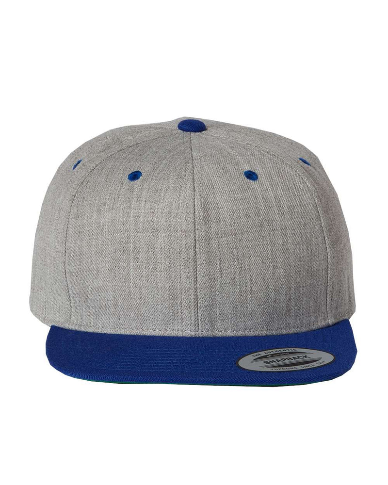 Yupoong Adult 6-Panel Structured Flat Visor Classic Snapback - The Collegiate Lineup