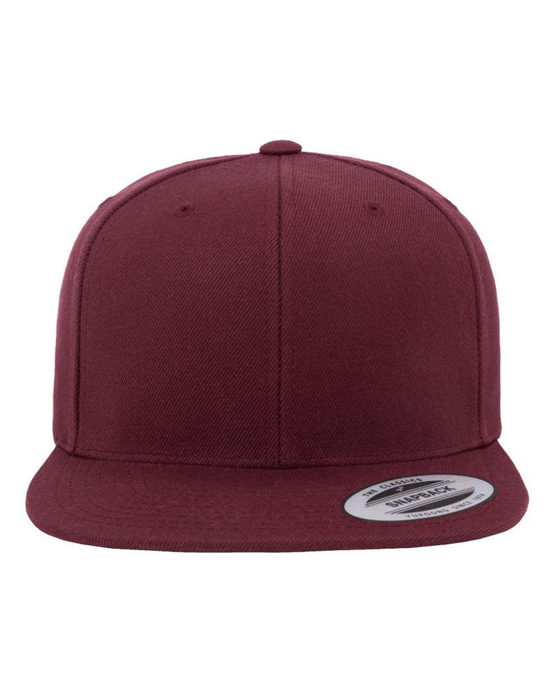 Yupoong Adult 6-Panel Structured Flat Visor Classic Snapback - The Collegiate Lineup