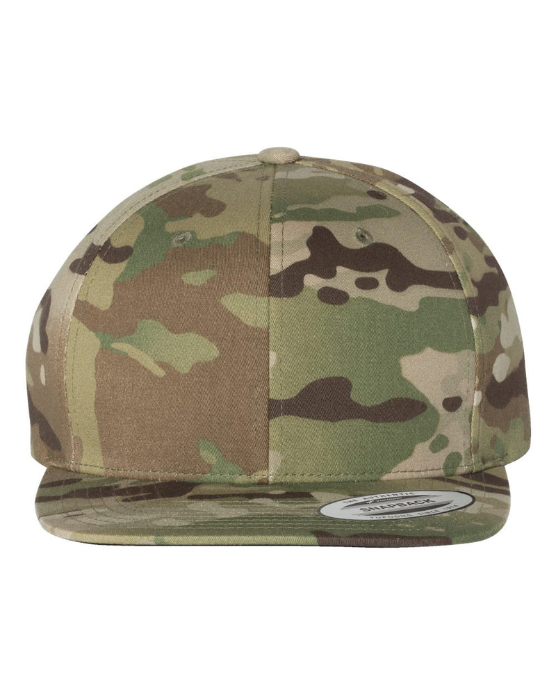 Yupoong Adult 6-Panel Structured Flat Visor Classic Snapback - The Collegiate Lineup