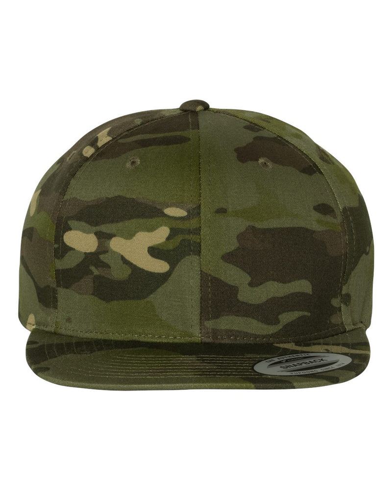 Yupoong Adult 6-Panel Structured Flat Visor Classic Snapback - The Collegiate Lineup