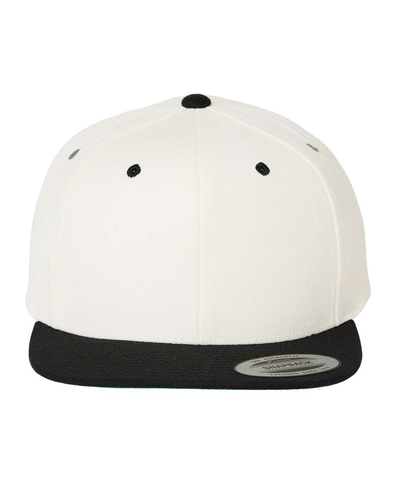 Yupoong Adult 6-Panel Structured Flat Visor Classic Snapback - The Collegiate Lineup