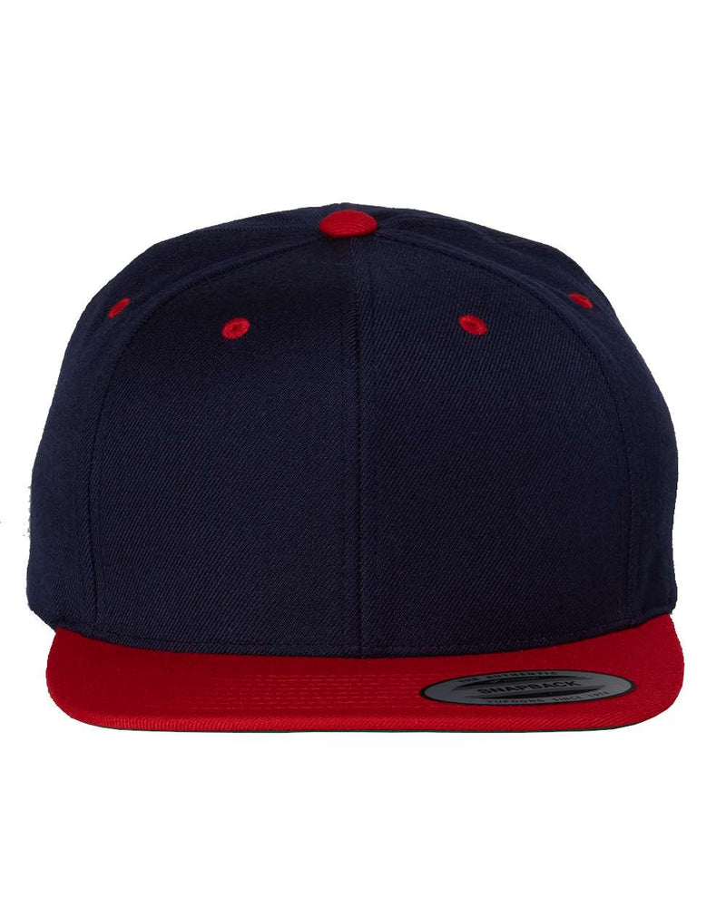 Yupoong Adult 6-Panel Structured Flat Visor Classic Snapback - The Collegiate Lineup