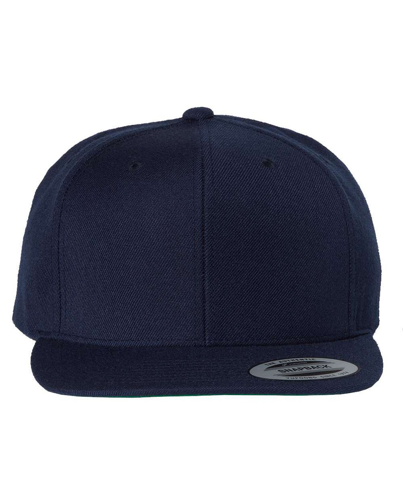 Yupoong Adult 6-Panel Structured Flat Visor Classic Snapback - The Collegiate Lineup
