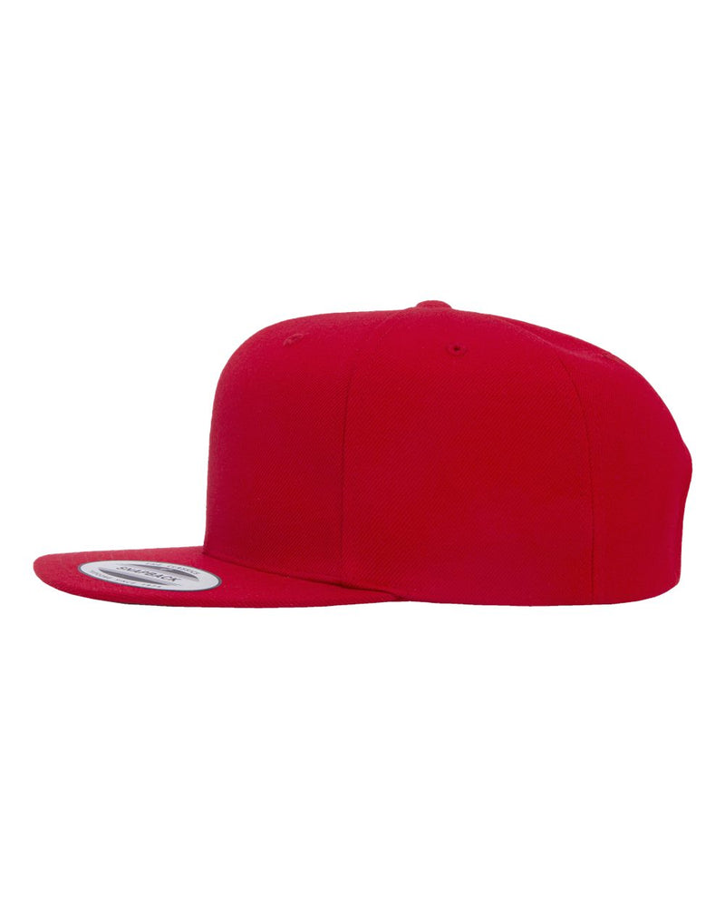 Yupoong Adult 6-Panel Structured Flat Visor Classic Snapback - The Collegiate Lineup