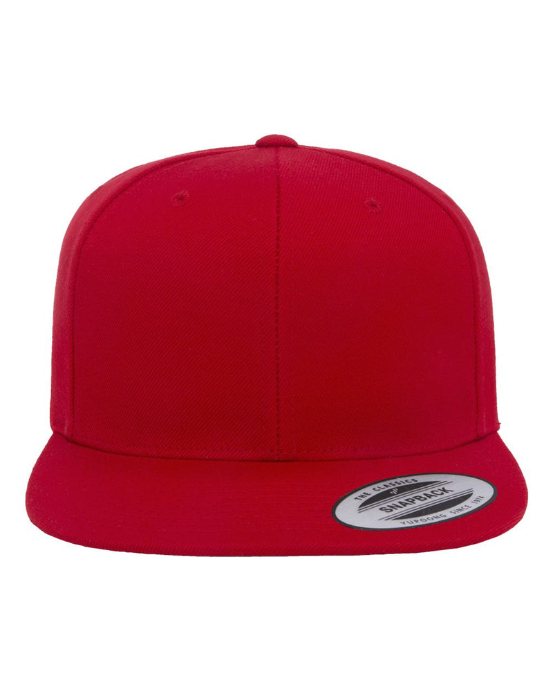 Yupoong Adult 6-Panel Structured Flat Visor Classic Snapback - The Collegiate Lineup