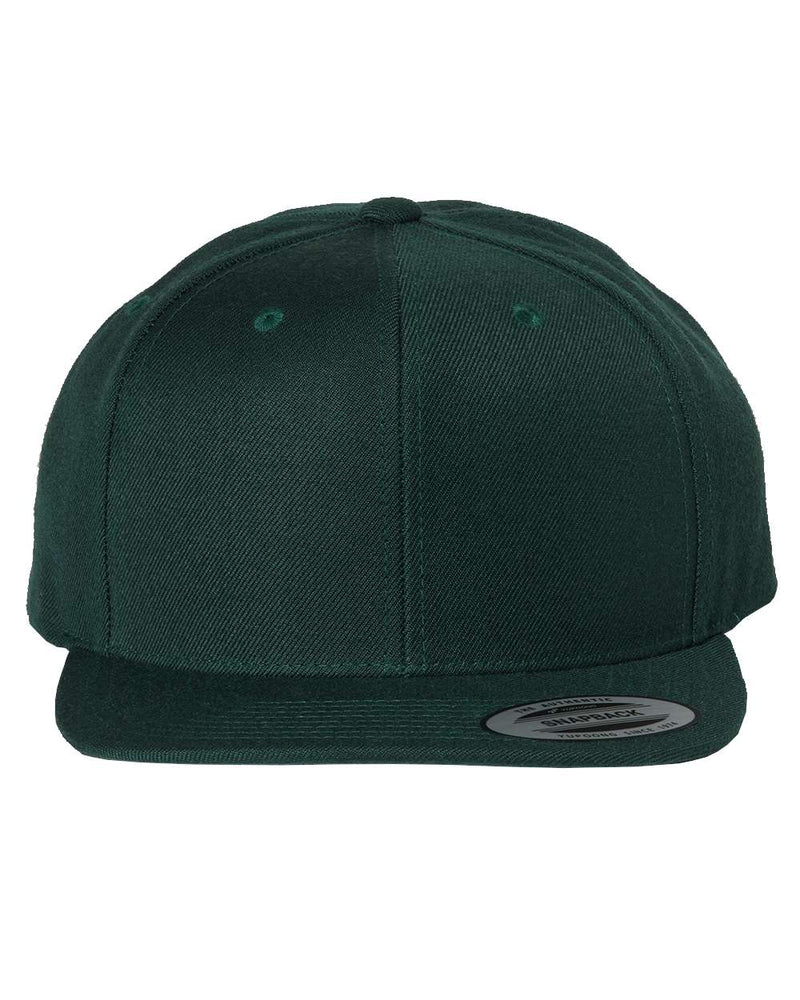 Yupoong Adult 6-Panel Structured Flat Visor Classic Snapback - The Collegiate Lineup