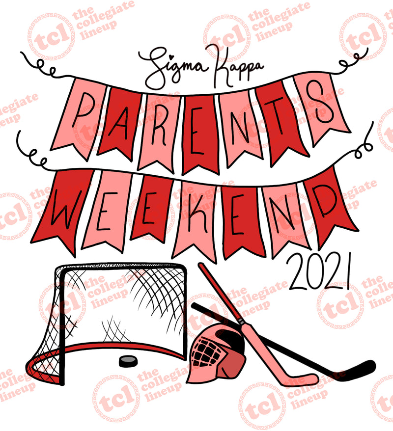 Sigma Kappa Parent's Weekend 2021 Hockey Tee