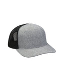 Heather Woven/Soft Mesh Trucker Cap